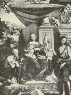 MADONNA, SZ. JEROMOS ES SZ. JNOS GIAN PIETRINO FESTMNYE OLTRKp. PVIA, DM