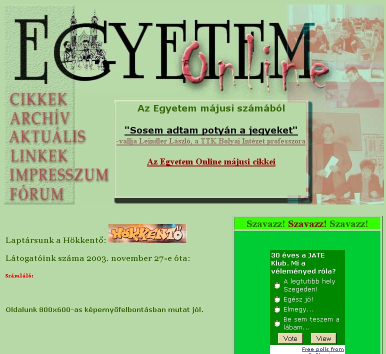 Egyetem, 2005-10-04