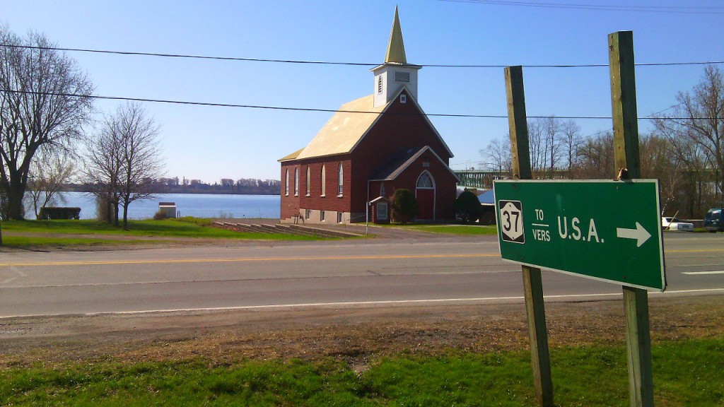 USA, erre! Johnstown, Ontario. Egy csendes falú Kanada és az Egyesült Államok határán. Fotó: Christopher Adam/KMH.